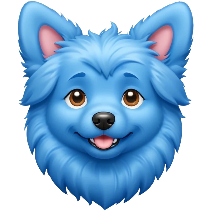 perro azul emoji