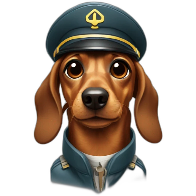 daschund pilot emoji