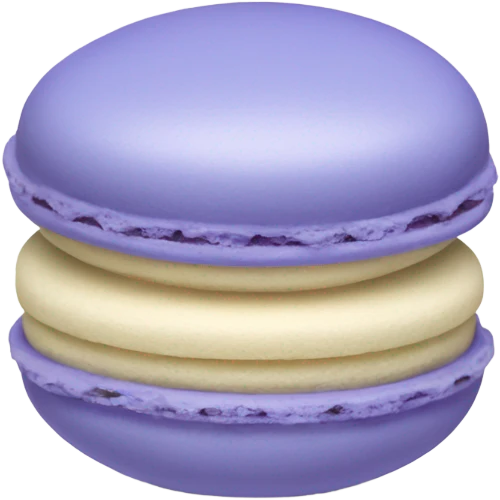 Periwinkle macaron  emoji