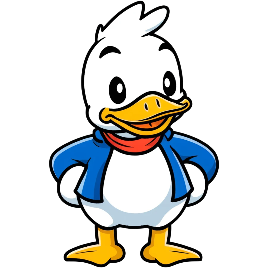 Donald Duck Disney style emoji