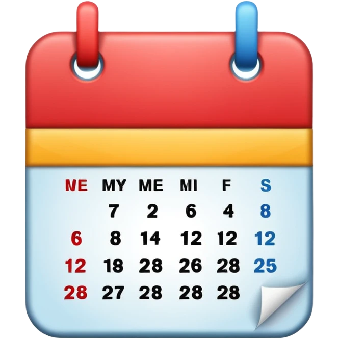 new year calendar emoji