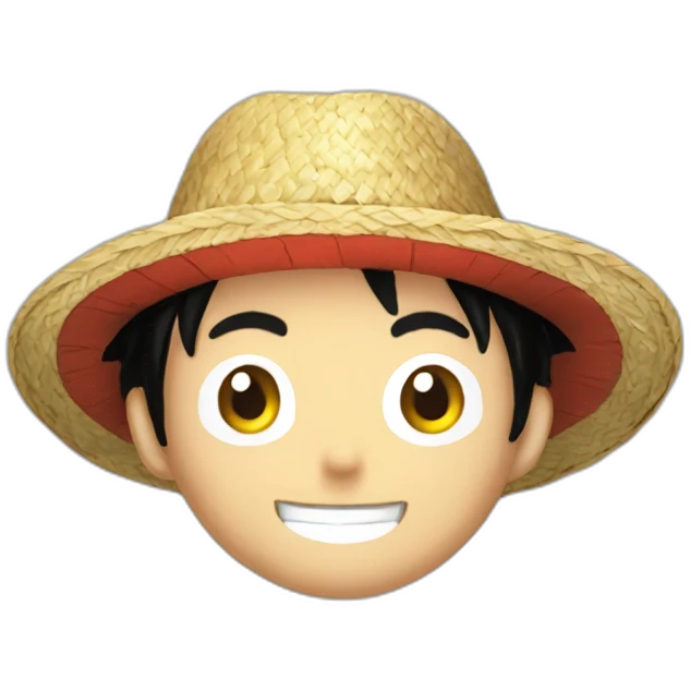 Luffy's straw hat without luffy emoji