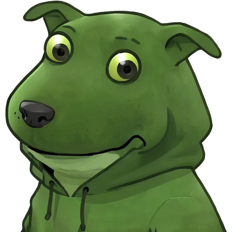 Dog wearing a hoodie emoji