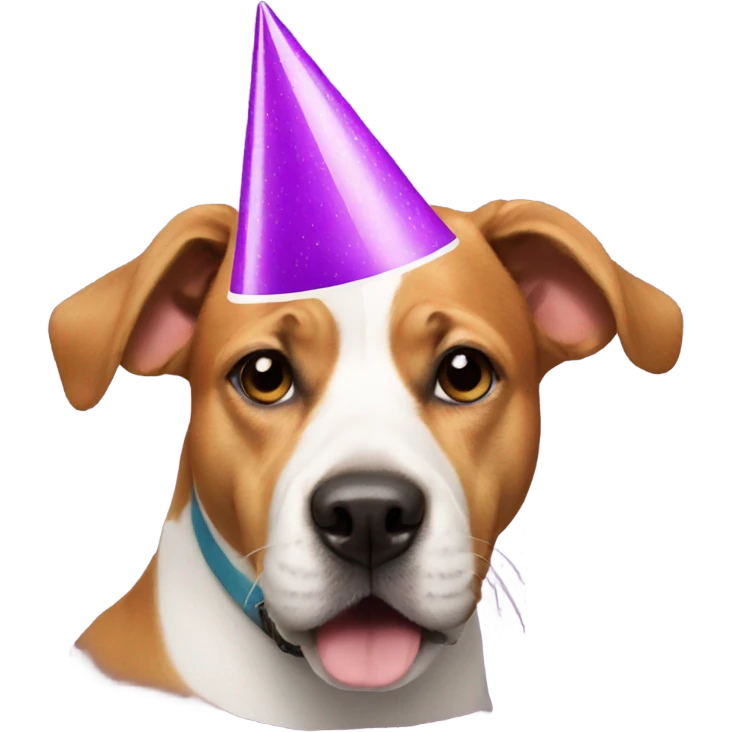 dog with a party hat emoji