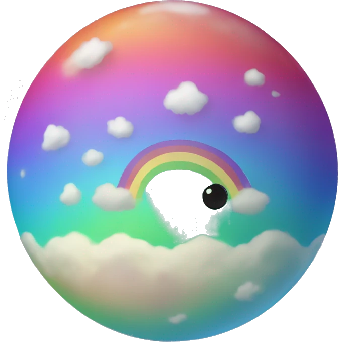 rainbow planet emoji