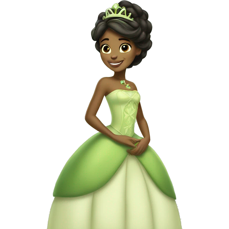 Tiana emoji princess and the frog  emoji