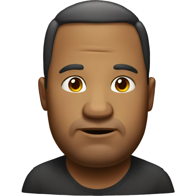 Big fat head large head very big and fattier father emoji