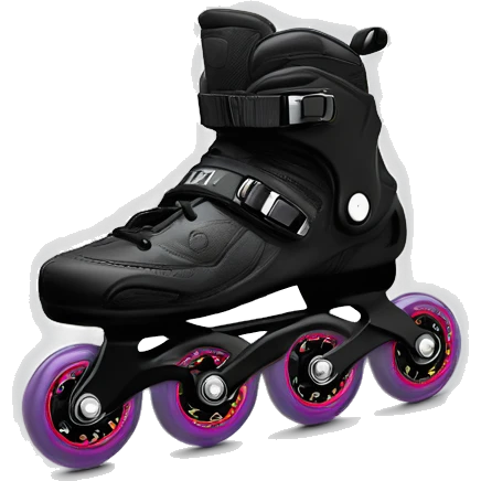 a black rollerblade inline skate, the model called "TWISTER XT" emoji