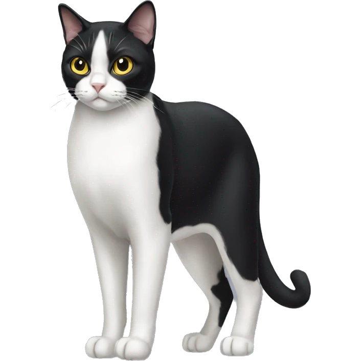 Tuxedo Cat Breed Full Body emoji