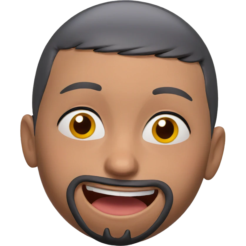 smiling dark-skinned male portrait emoji
