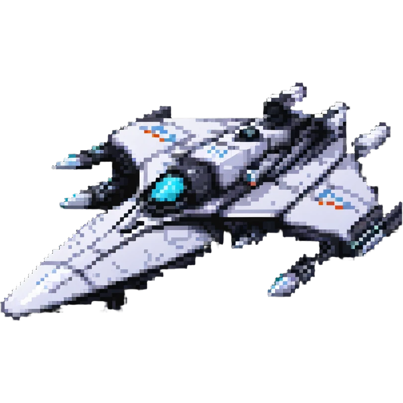 futuristic space cruiser with sleek design and glowing engines emoji