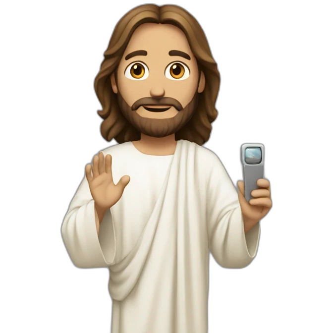 jesus christ filming emoji