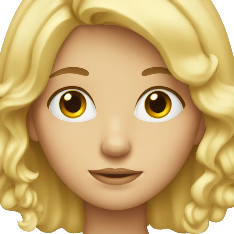 A blonde girl  emoji