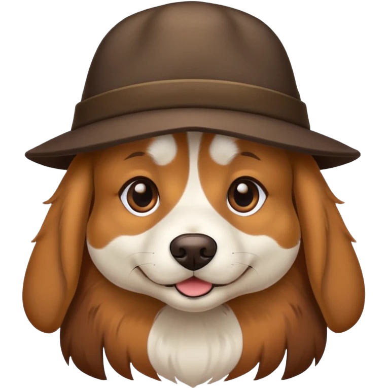 dog wearing a hat emoji