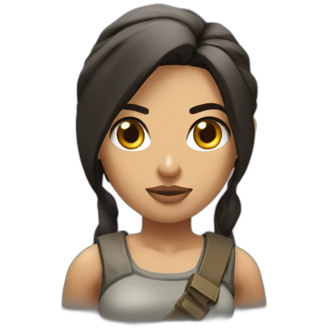 Tomb Raider Lara croft emoji