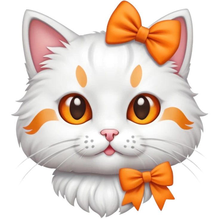 cat with a bow emoji