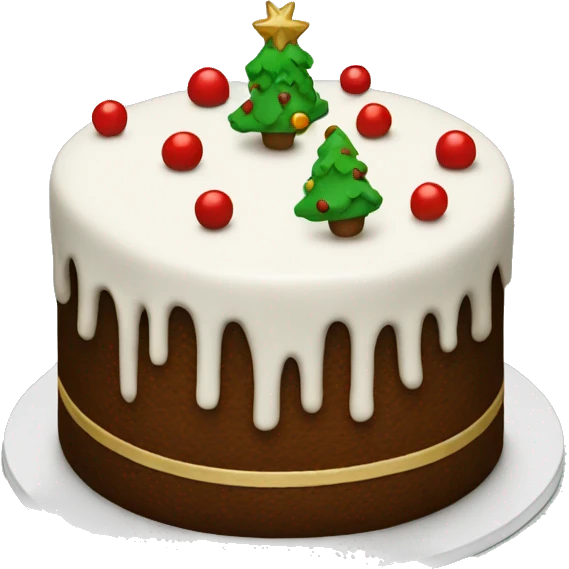christmas cake emoji