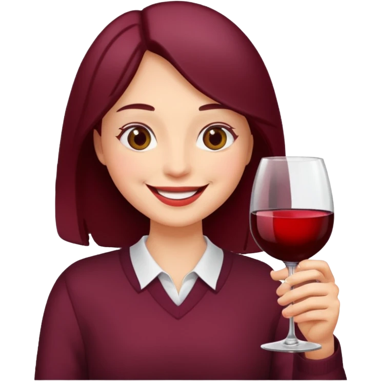 Drinking wine  emoji