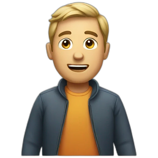 Man talking emoji