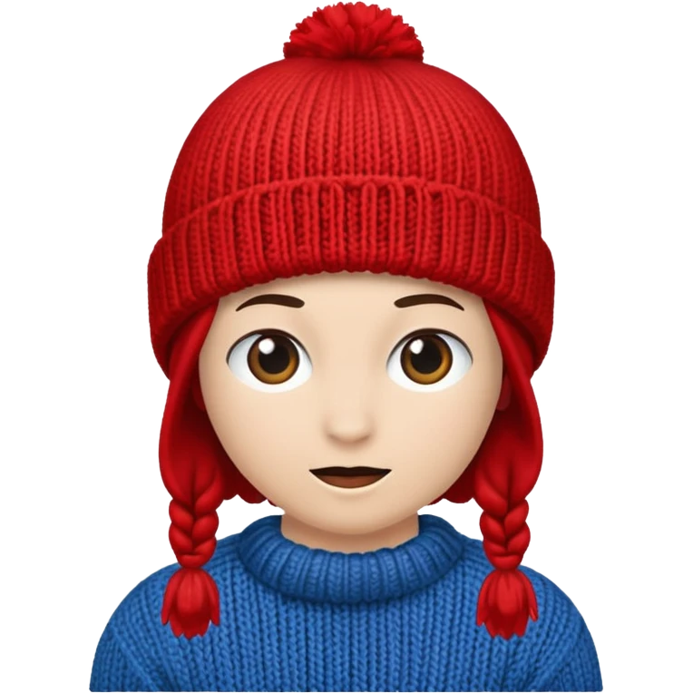 red beanie emoji