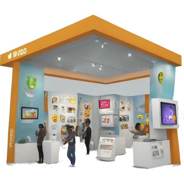 Stand in an expo show emoji