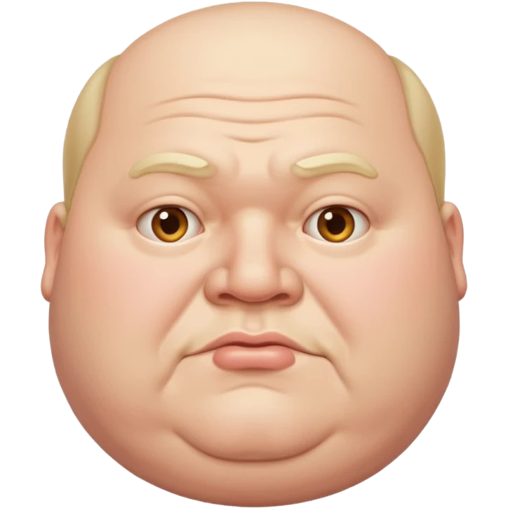 Ugly fat man emoji