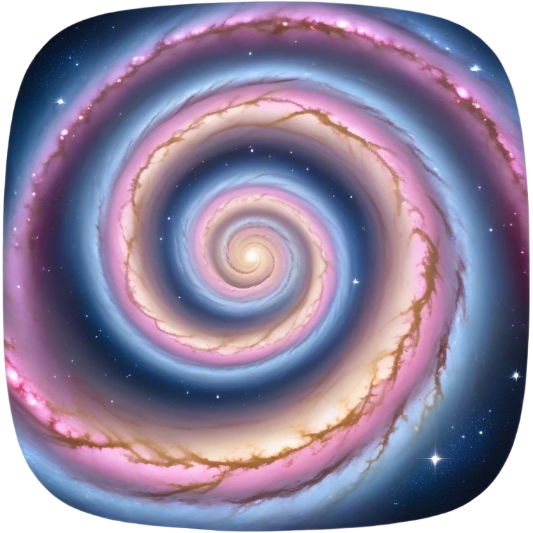  Cinematic Realistic Galaxy – A vast, sweeping view of a majestic spiral galaxy, with glowing arms of stars, dust, and gas stretching into infinity. Vibrant hues of pink, blue, and gold swirl together, capturing the grand scale and breathtaking beauty of the universe. emoji