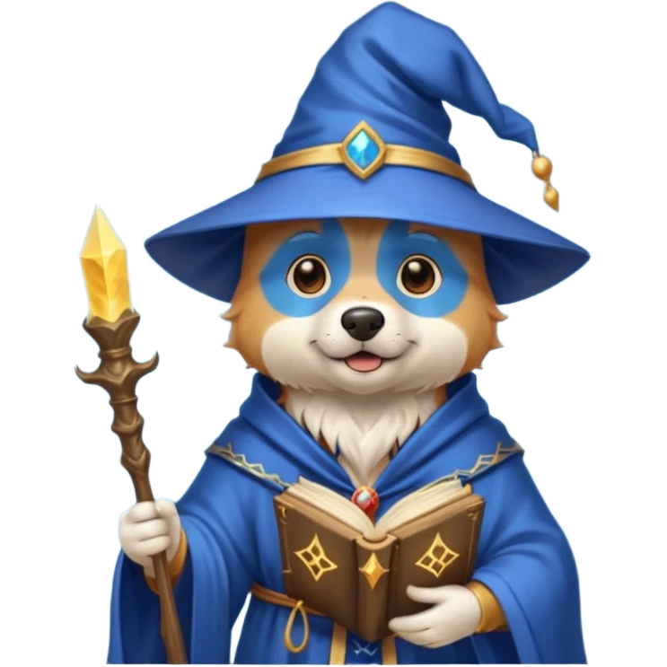 Dog wizard emoji