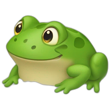 Une grenouille qui prend un bain emoji