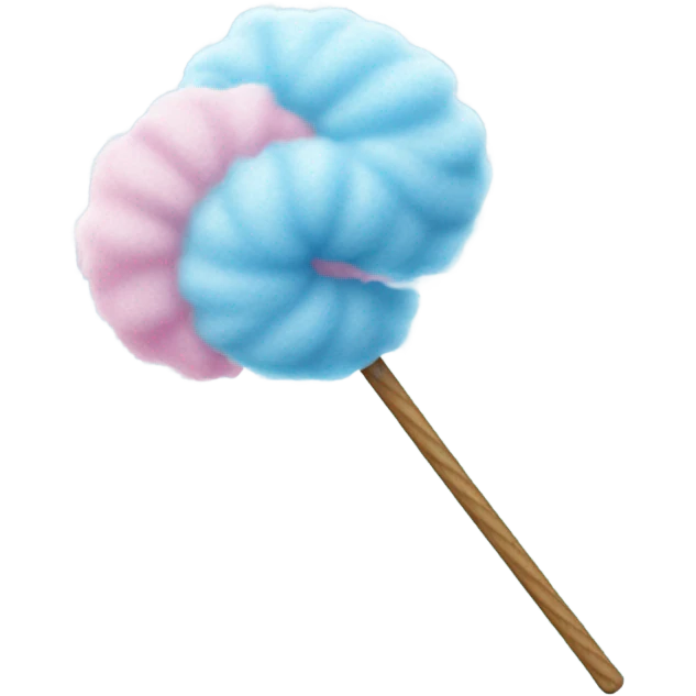 Blue cotton candy emoji