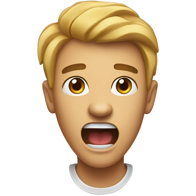 yelling  emoji