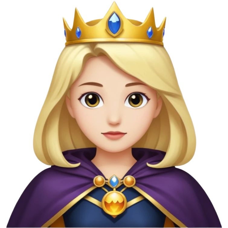 Eclipse Princess – shadow cape + lunar pin emoji