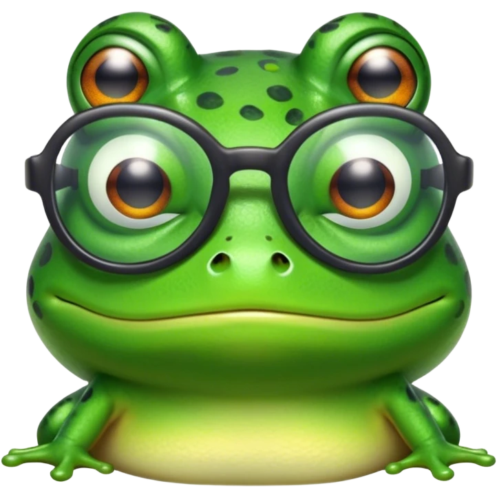 Hyperpigmentation meme frog with cool glasses emoji