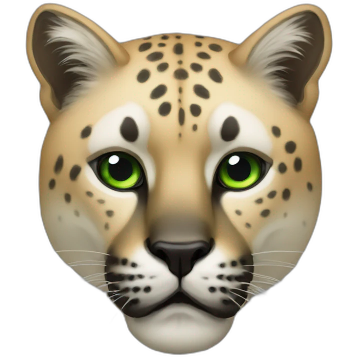 Animal pantera con ojos verdes emoji