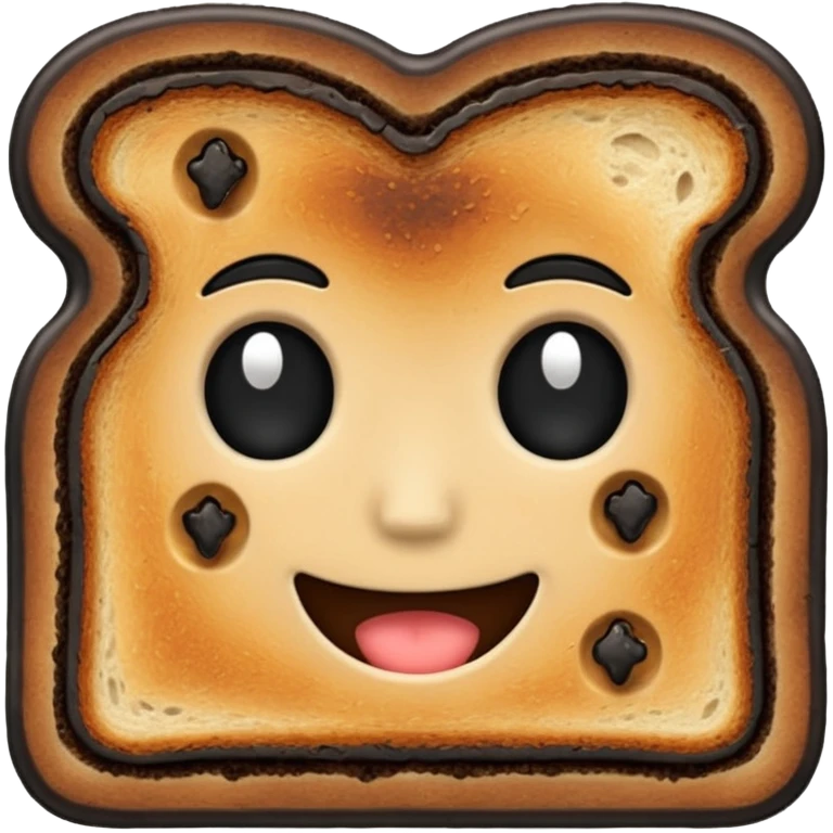 blackened burnt toast emoji