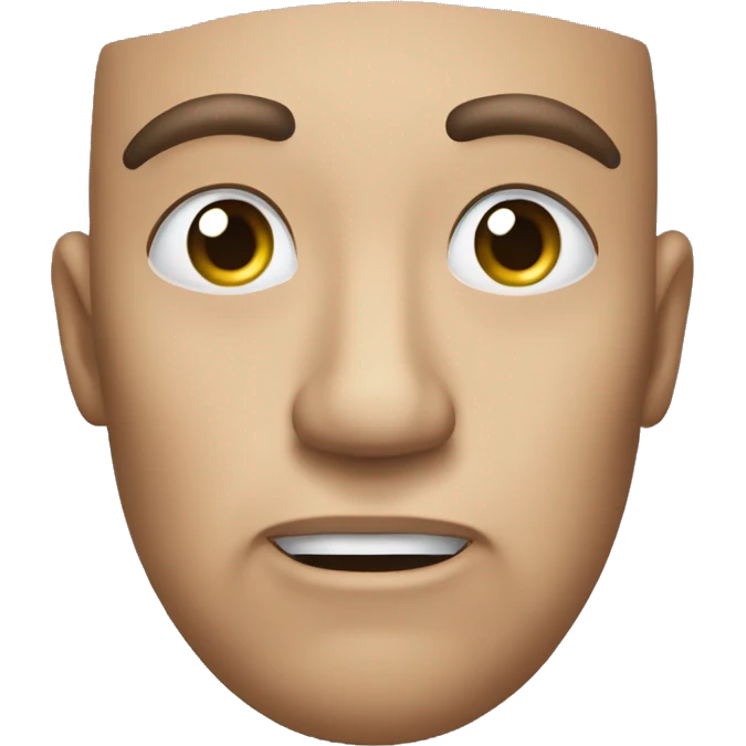 Create an emoji of a face where one hand is pulling down the lower eyelid, expressing skepticism or disbelief. The face should have a slightly raised eyebrow and a neutral or unimpressed expression. emoji