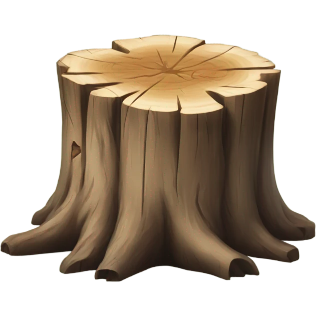 mental tree stump emoji