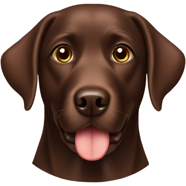 Chocolate Labrador  emoji
