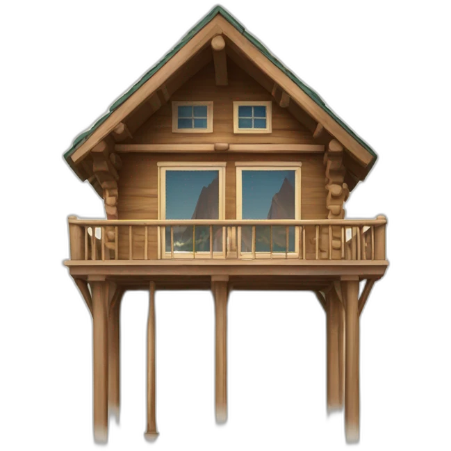 A cabin for the Midi Needle in Chamonix emoji