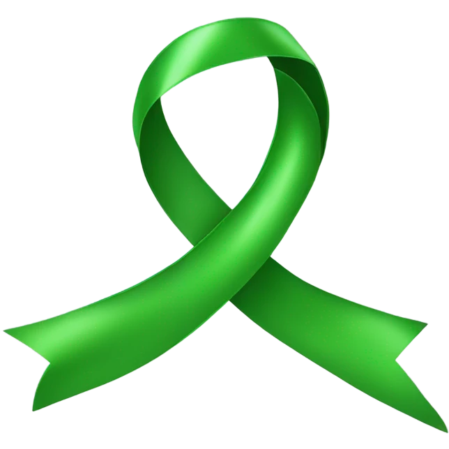 Green ribbon emoji