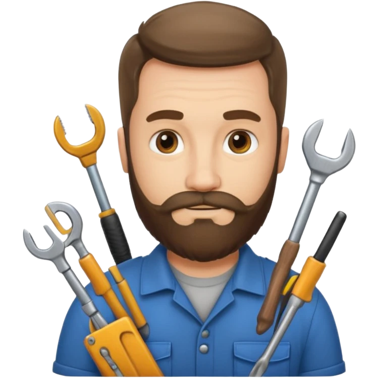 locksmith bearded emoji