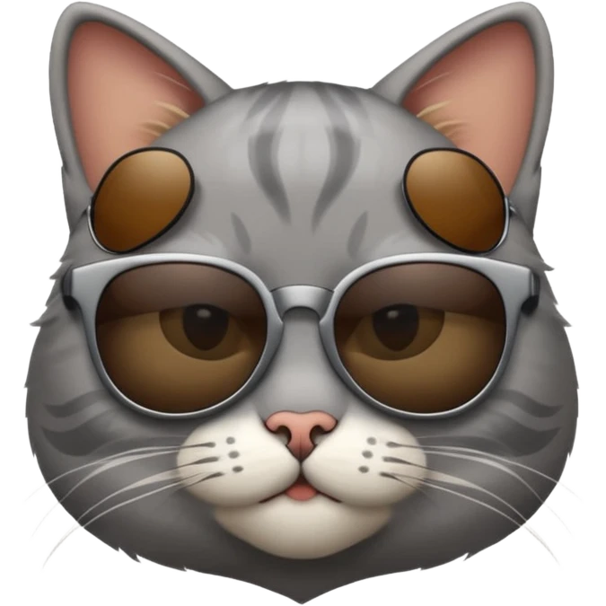 Cat wearing sunglasses emoji