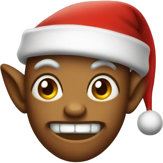 imp wearing a santa hat emoji