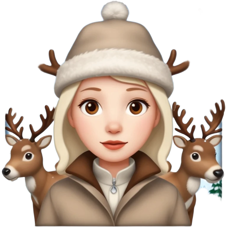 🤍☃️🦌 emoji