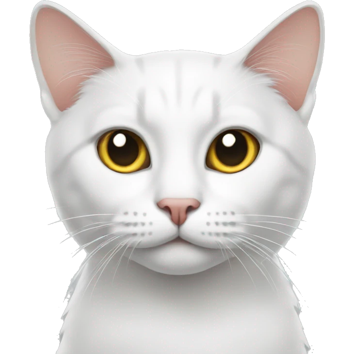 Cat white  emoji