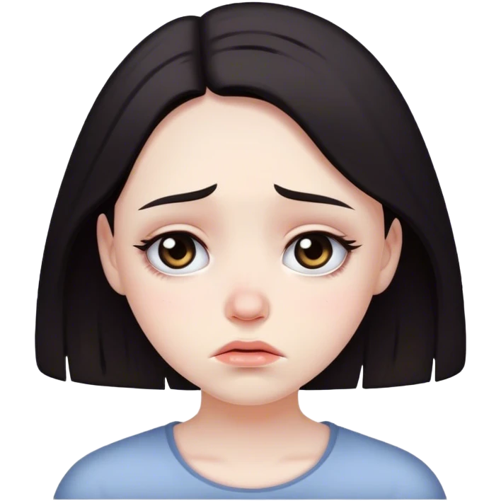 sad girl  emoji