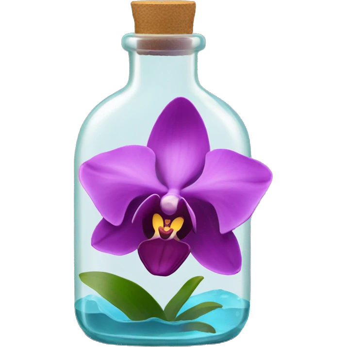 Orchid in a Bottle emoji