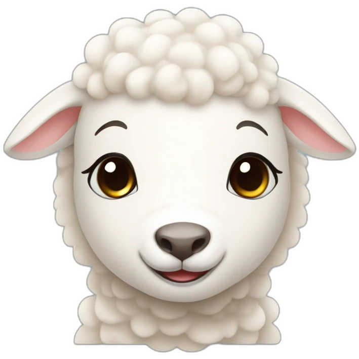 a cute little lamb emoji