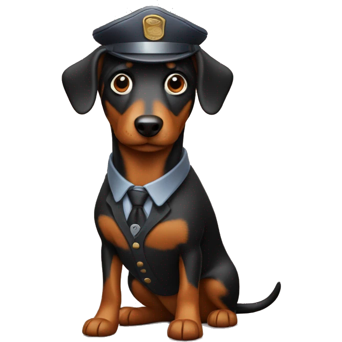 Detective sausage dog emoji