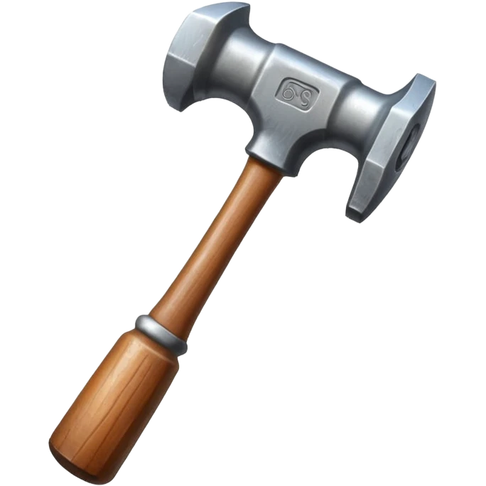 Hammer with wooden handle
 emoji